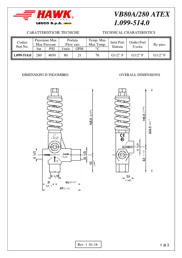 1 VB80A 280 1 099 514 0 280 BAR ATEX Rev 1