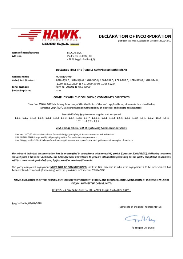 4 Dich Incorporazione Elettropompe EN