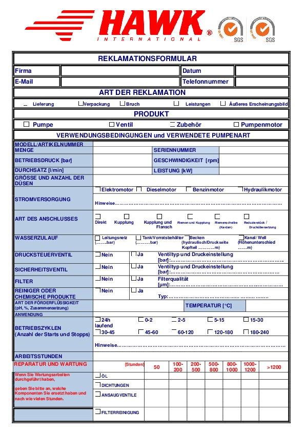 CLAIM FORM de