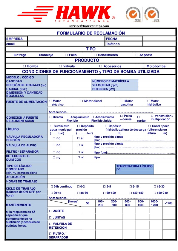 CLAIM FORM es