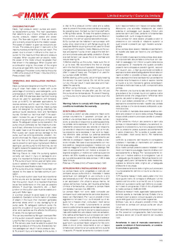 Condizioni uso e garanzia