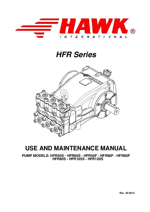 MANUALE POMPA LEUCO HFR REV 03 EN 080313