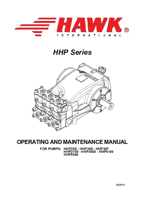 MANUALE POMPA LEUCO HHP REV 03 EN 080313