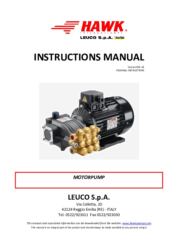 Manuale elettropompe 001 18 EN