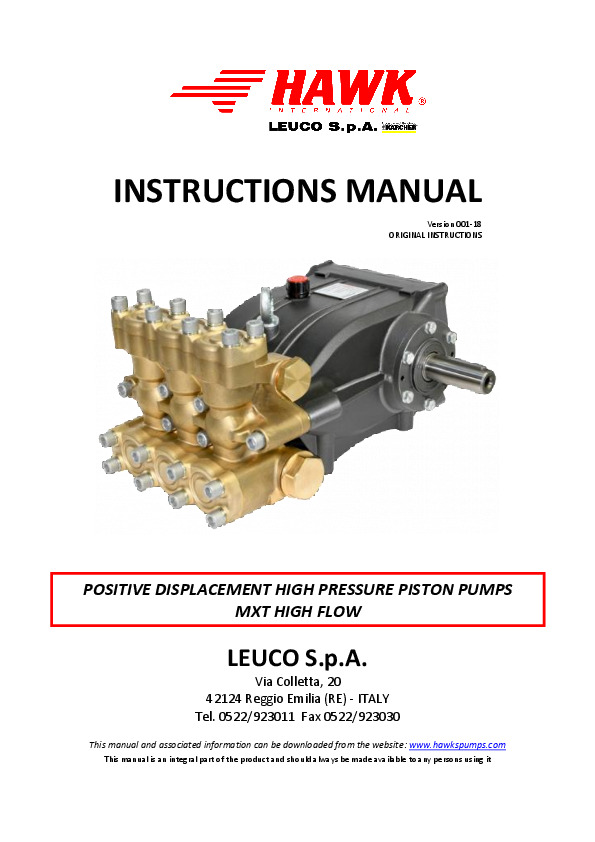 Manuale istruzioni MXT1510 MXT1313 001 EN Leuco