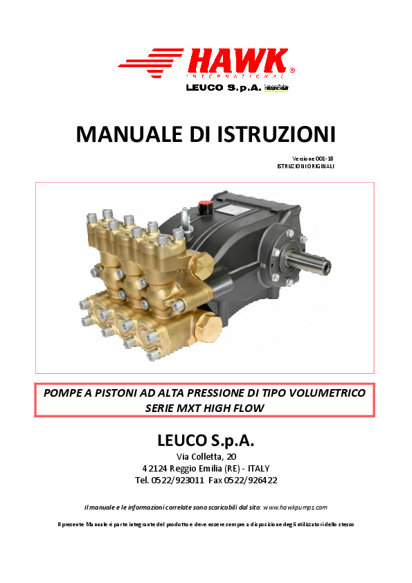 Manuale istruzioni MXT1510 MXT1313 001 IT Leuco