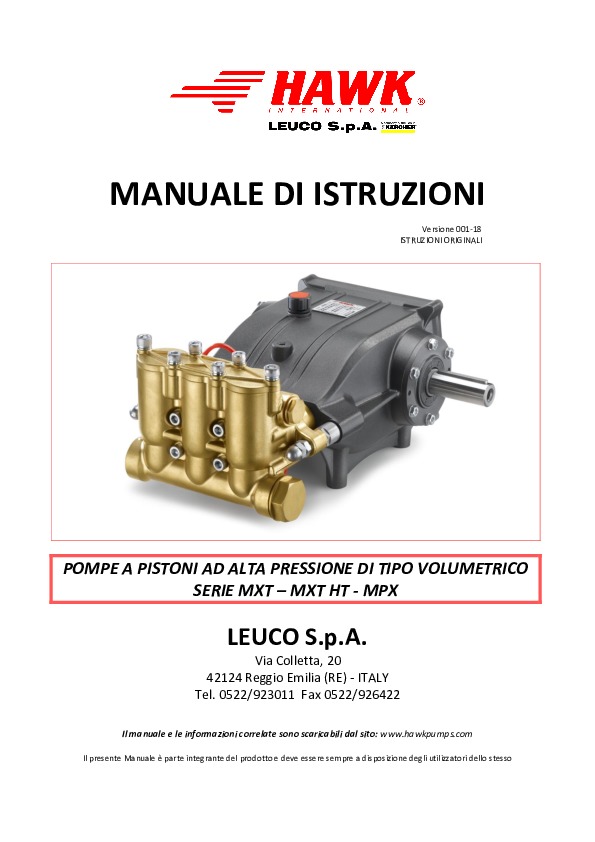 Manuale serie MXT REV 09 IT 2018
