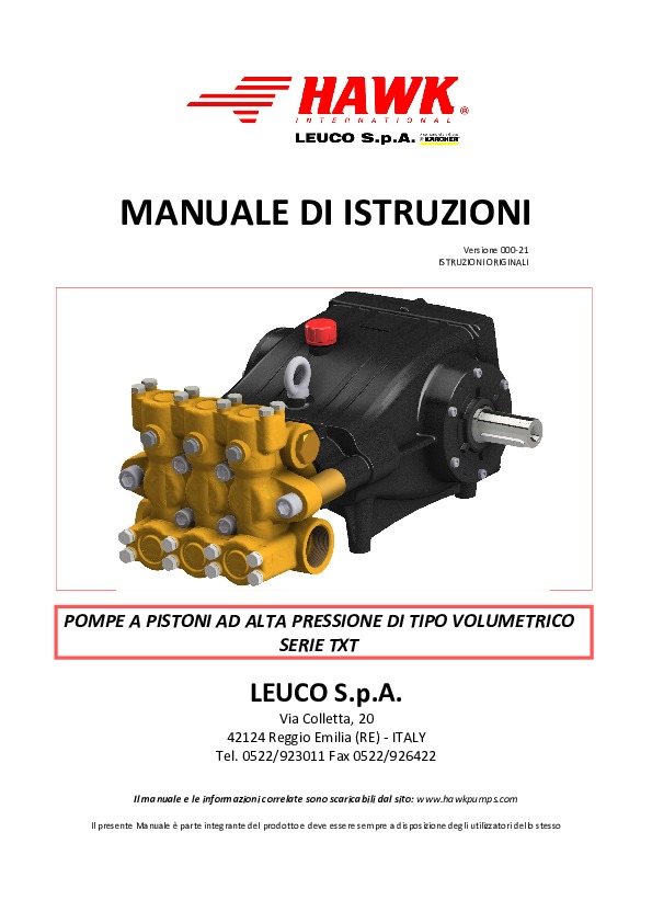 Manuale serie TXT REV 00 IT 1 IT