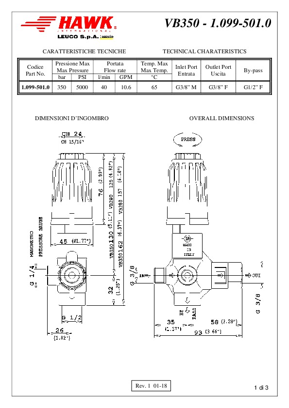 VB350 1 099 501 0 350 BAR Rev 1
