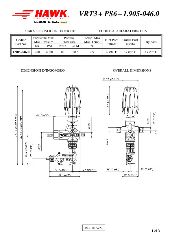 VRT3 PS6 1 905 046 0 280 BAR Rev 0